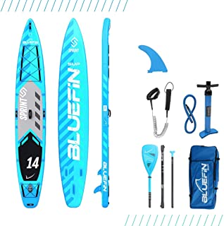 Bluefin Paddle Board Gonflable 427 Cm à Position Debout | 15 Cm D’Épaisseur | Pagaie Légère En Fibre De Verre | Tous Les Accessoires | Garantie 5 Ans - B07C2TD5PV