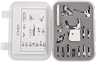 Sew-link Lot De 15 Pieds Presseurs Pour Machine à Coudre Domestique Brother, Singer, Babylock, Janome, Pfaff, Kenmore, Riccar, Necchi - B089YTWQYT