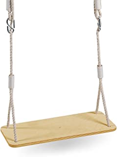 Mamoi® Balançoire Pour Enfants | Balançoire En Bois | Balançoire D'enfant Pour Adultes Pour Jardin à L'extérieur | Balançoire En Bois Jusqu'à 100 Kg! | Ce | 100% Eco | Fabriqué En Eu - B096XWXDPC