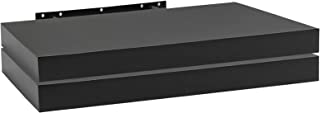 Woltu Étagère Murale, Étagère Suspendue, Étagère Murale Flottante En Mdf, Lot De 2, Noir, Pour Salon, Cuisine, Chambre, Salle De Bain Etc Rg9318sz-2 - B07JGSZ4C3