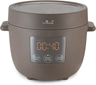 Yum Asia Tsuki Mini Cuiseur à Riz Avec Bol En Céramique Shinsei (2,5 Tasses, 0,45 Litre) 5 Fonctions De Cuisson Du Riz, 2 Fonctions Multicuiseur, Affichage Led Caché, 220-240v (pebble Grey) - B0B42W8TLT