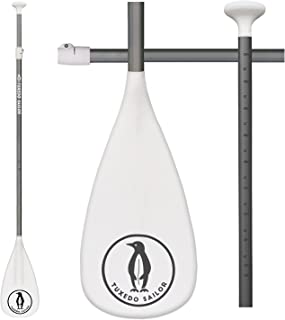 Tuxedo Sailor Sup Paddles - Pagaies De Stand Up Paddle Réglables En 3 Parties - Pagaies Légères Et Flottantes - Durables Et Compressibles - Lames En Nylon Renforcé - B09YNT1JWT