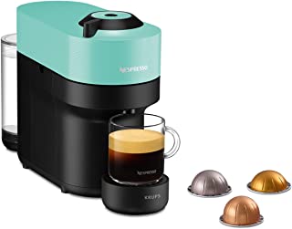 Krups Nespresso, Machine à Café, Cafetière à Capsules, 4 Tailles De Tasses, Expresso, Café Long, Large Choix De Boissons, Compact, Vertuo Pop, Vert Menthe Yy4887fd - B0BH8TPNVQ
