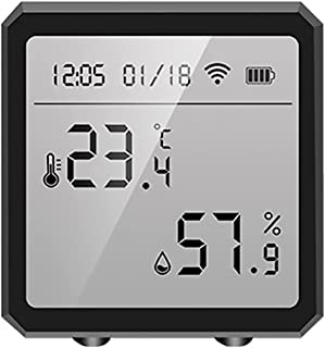 Fengchuang Tuya Moniteur De Température Et D'humidité Avec Capteur Intelligent D'hygromètre D'intérieur Avec écran Lcd Et Alerte De Notification - B09CKS8V1Z