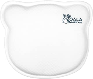 Coussin Bébé Par La Plagiocéphalie (avec Deux Housses De Protection Détachables) Pour Aider à Prévénir Et Traiter La Tête Plate à Mémoire De Forme Perforée- Koala Babycare® - Perfect Head - Blanc - B07287LFMS