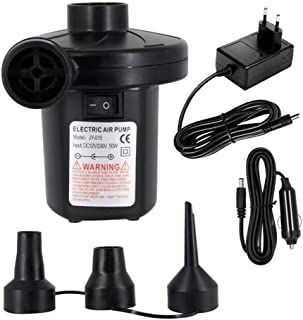 Pompe à Air électrique Portable Dc 12v / Ac 230 ~ 240v Gonfleur électrique à Remplissage Rapide Pompe De Gonflage D'air Pour Matelas D'air Gonflable Coussin De Jouet Piscine Lit Flottant - B09V7PVD7R