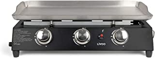 Livoo - Plancha Gaz En Acier Inoxydable, 3 Brûleurs Inox, Gaz Propane Doc249 - B091GQ17VJ