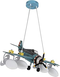 Nolog Sxwgx Lustres De Maquette D'avion, Personnalité De La Bande Dessinée Créative Garçon Bébé Chambre D'enfant Chambre éclairage De Protection Oculaire - B08DCCC58L