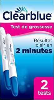 Test De Grossesse Clearblue Pratique Et Rapide, Fiable à Plus De 99 %, 2 Tests - B095D2VL57