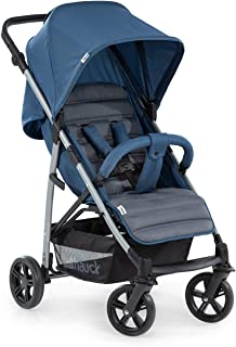 Hauck Poussette Citadine Rapid 4 / Jusqu'à 25 Kg / Pliable Compacte / Hauteur Réglable / Position Couchée Dès La Naissance / Grand Panier Achats / Gris Bleu - B07XZPW4TF