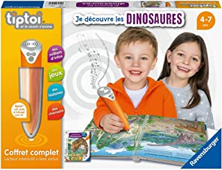 Ravensburger - Tiptoi®- Coffret Complet Lecteur Interactif + Livre Je Découvre Les Dinosaures - Jeu éducatif électronique, Sans écran - A Partir De 4 Ans - Version Française - 00 143 - B0B29CKYG5