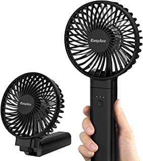 Easyacc Ventilateur à Main Portable Ventilateur De Poche Rechargeable Ventilateur Usb Petit Ventilateur De Table Pliable 3-17 Heures D'utilisation 4 Vitesse Pour Bureau Voyage Camping - B094NM9F3Q