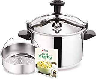 Seb Authentique Cocotte-minute 8 L Inox, Autocuiseur Induction, Fabriqué En France P0531100 - B000TGIKSO