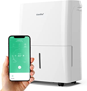 Comfee Déshumidificateur Connecté 16l/jour, 4 Modes, Deshumidificateur D Air Electrique, Mode Intelligent, Réservoir 3l, Pour Pièce De 32㎡/80m³, Mddf-16den7 Wf, Chambre, Garage, Fonctionne Avec Alexa - B07MQ2MFGC