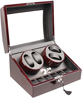 Boîte à Montre Remontoir De Montre Mécanique Automatique 4 + 6 Rangements En Cuir - B01L1CMVXY