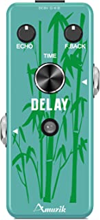 Amuzik Pédale Analogique Delay Pour Guitare - Effet De Delay Vintage - Avec True Bypass - Boîtier Entièrement En Métal - B09KG76BT3