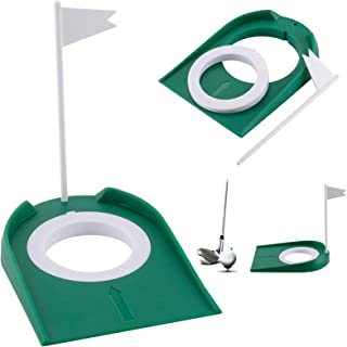 Putter Entraînement Tapis De Golf Intérieur Putter De Golf De Jardin, Putting Practice Cup Golf Indoor Trou De Golf Putting Cup Golf Kit Plastique - B08SGWH5VP