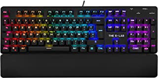 The G-lab Keyz Rubidium Clavier Mécanique Gaming Azerty Fr Haute Performance, Rgb 100% Personnalisable, Anti-ghosting, Repose-poignet - Compatible Avec Pc ,ps4, Et Xbox (noir) - B07DJ97LNW