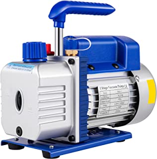 Mophorn Pompe à Vide 3cfm 1/3hp, Pompe à Vide Frigoriste 85 Lt/min Pompe à Vide Climatisation 230v/50hz, Air Vacuum Pump Systèmes De Réfrigération Climatisation - B07ZRCK38Z