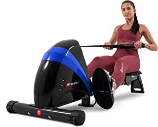 Hop-sport Rameur D'appartement Boost - Rameur Pliable Avec Siège à Roulement à Billes, Ordinateur Et Système De Freinage Magnétique, 10 Niveaux - Rameur Poids Max. De L'utilisateur 120kg - B07RBQ27JG