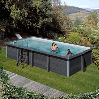 Gre Kpcor60 - Piscine Rectangulaire En Composite 606 X 326 X 124 Cm, Avec Filtration 6 M3/h, Sabots Métalliques - B0787XY7RR