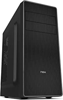 Nox Coolbay Rx - Nxcbayrx - Boîtier D'ordinateur Atx Et Micro Atx, Usb 3.0, Finition En Maille Métallique Avant, Espace Pour Jusqu'à 3 Ventilateurs, 4 Disques Durs Et Graphiques Jusqu'à 370 Mm, Noire - B011UU2Y3O