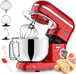 Robot Patissier Homlee 1260w 5.5l Robot Cuisine 6 Vitesses Robot Pâtissier Multifonctions Pétrin Professionnel Avec Fouet à Fils, Batteur,crochet à Pétrin Système D'agitation Planétaire - B0BBGQ3SGJ