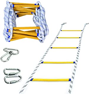 Échelle De Secours,Échelle De Corde De Sauvetage,3m échapper Au Travail D'urgence Avec Boucle Escalade D'incendie Pour Évacuation De Fenêtre, Balcon (3 Meters 1 Type) - B09JNFDGM4