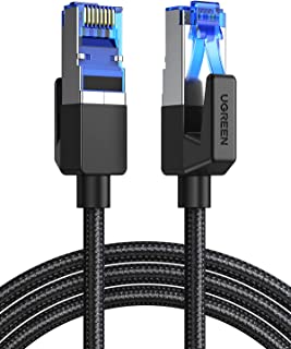 Ugreen Cat 8 Câble Ethernet Réseau Rj45 Super Débit 40gbps 2000mhz Nylon Tressé Double Blindage Compatible Avec Routeur Switch Modem Décodeur Tv Box Internet Ps5 Ps4 Xbox Console De Jeux Pc (1m) - B0875NB89J