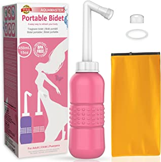 Rose Bouteille De Bidet 450 Ml,bidet De Voyage Portable - Pulvérisateur De Bidet Personnel Pour Le Lavage Des Cul Des Enfants, Nettoyage Des Femmes Enceintes, Nettoyage Post-partum - B094C89F9R