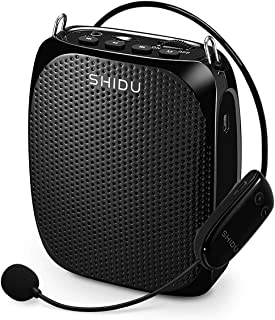 Amplificateur Voix Portable Avec Micro-casque Rechargeable Shidu10w 2000mah Amplificateur De Voix Sans Fil Vocal Microphone Système De Sonorisation Pour Enseignants, Guides,entraîneurs,présentateurs - B07148X6CZ