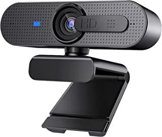 Streaming Webcam1080p Full Hd Avec Couvercle De Confidentialité, Caméra Web Autofocus, Double Microphone Stéréo Pour Zoom, Skype, Chat Vidéo, Conférence, Compatible Pc, Mac, Windows - B09B39ZL69