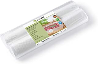 Culivac Rouleaux Standard Pour Appareil De Mise Sous Vide 28 X 600 Cm (r28600s) - 2 Rouleaux, 12 Mètres Au Total - Pour Appareils De Toutes Les Marques - B07QNJ5SN4