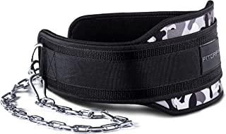 Fitgriff® Ceinture De Musculation Lestée Avec Chaine + 2 Mousquetons - Dip Belt Pour Haltérophilie, Bodybuilding, Poids, Crossfit, Force, Gym, Gymnastique, Weightlifting - B08P5S7YND