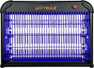 Affybulb Tue Mouche Eléctrique, Tueur D'insectes Electrique 20w, Lampe Uv Anti-moustique Intérieur, Destructeur De Mouches Tension Constante De 4000v, Piège à Mouches Efficace - B09VB82YML