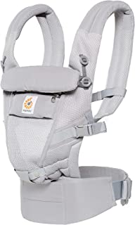 Ergobaby Porte Bébé Pour Nouveau-né Ergonomique Et Physiologique, Adapt 3-positions Dorsale Et Ventral, Pearl Grey - B072K5NDFV