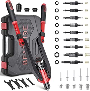 Presch Pince à Rivet Pour Rivets Aveugles - 79 Pièces En Coffret - Avec 75 Rivets, Forets Hss Adaptés Et Clé De Montage Avec Outil De Calibrage - Pince A Riveter Manuelle - B09K1HP14H
