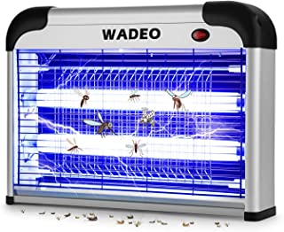 Meilleure Lampe Anti-Moustique - WADEO lampe à insectes à la maison & au commerceC'est une lampe anti-moustiques largement utilisée, qui convient pour une utilisation à la maison comme salon, cuisine, chambre à coucher et convient également pour l'hôpital, le bureau, l'hôtel, les cafés et les magasins. etc. WADEO piège moustique lampe est facile à utiliserIl a la chaîne de suspension. Donc, vous pouvez l'accrocher au mur, et il peut également se fixer sur une surface plane, comme une table. Facile à nettoyerLe plateau en plastique amovible situé au bas de l'unité collecte les insectes morts et est lavable pour permettre un entretien rapide et simple.
