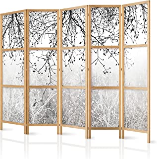 Murando Paravent Xxl Arbre Botanique Foret Nature Abstrait 225x171 5 Parties Une Seule Côté Impression Sur Toile Intissée 100% Opaque Décoratif En Bois Avec Interieur Impression Japon B-c-0840-z-c - B097RVM7JW