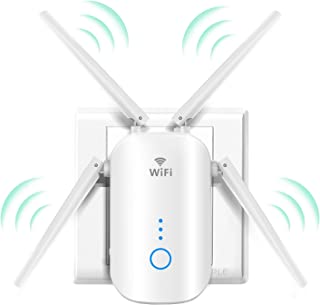 1200mbps Répéteur Wifi Puissant 5 Ghz & 2,4 Ghz Amplificateur Wifi Puissant Double Bande Extenseur Wifi Sans Fil Wifi Booster Compatible 4 Mode,wifi Extender Avec 4 Antennes