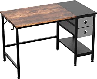 Homidec Bureau D'ordinateur,table De Bureau Avec Tiroirs Bureau D'écriture D'étude Pour La Maison Avec étagères De Rangement, Bureaux Et Postes De Travail Pour Bureau à Domicile Chambre 100x50x75cm - B08SBLQDSH