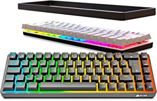 Klim Shift - Clavier Mécanique Sans Fil 60% Azerty + NouveautÉ 2022 + Rgb, 69 Touches De Rechange + Mini Clavier Sans Fil Gamer 60% 2.4ghz & Bluetooth + Pc Mac Ps4 Ps5 + Clavier Tkl Noir Et Blanc - B09JC84ZT4