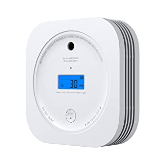 Aegislink Détecteur De Fumée Et De Monoxyde De Carbone D’une Durée De Vie De 10 Ans, Avec Pile Remplaçable, Détecteur D’incendie Avec Bouton Test-silence, Sc200