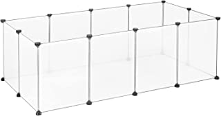 Eugad Enclos Pour Lapin En Plastique, Parc Pour Cochon D'inde Interieur, Transparent 145x75x46cm 0034wl - B09JSLMFNX