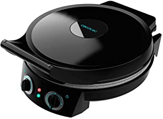 Cecotec Four électrique Pour Pizza Fun Pizza&co. 1800 W, Grill, Minuteur 30 Min, Revêtement Rockstone, Température Réglable, Ouverture 180° Avec Deux Plaques - B08TZWCL6R