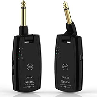 Pro Émetteur Et Récepteur De Guitare Sans Fil, Getaria Système De Guitare Sans Fil 4 Canaux 2,4 Ghz Pour Guitare électrique, Basse
