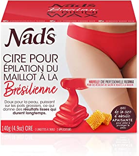 Nad’s Cire Pour Épilation Du Maillot À La Brésilienne - Kit D'Épilation À La Maison Avec Cire Dure - B097RN26PN