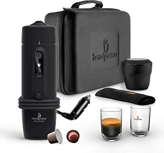 Handpresso - Cafetiere Nespresso 12v Coffret Handpresso Auto Capsule 21021 Machine A Cafe Portable Nespresso Pour Voiture 12v Ou Camion 24v Avec Valisette Et Tasses. Cafetiere 12v Nespresso Portable - B08W8GKPZY