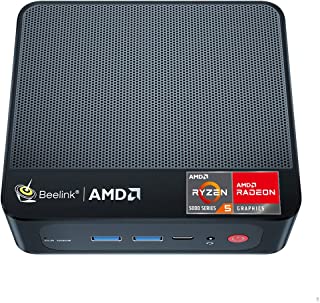 Beelink Mini Pc Ser5 Windows11 Pro, Processeur Ryzen5 5560u Up To 4.0ghz, 16g Ddr4 Ram 500g Nvme Ssd, 4k Dual Display, Usb3.0 Type-c Hdmi2.0 Wifi6e Bt5.2, Auto Power On/wol, Fast Powerful Mini Pc - B0B81TCWB7