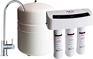 Aeg Osmoseur (aegro) -filtre Les Métaux Lourds Système D'osmose Inverse Pour Filtration D'eau Sous Évier, Blanc
